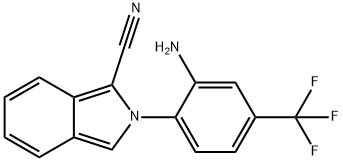 2-(2-AMINO-4-(TRIFLUOROMETHYL)PHENYL)-2H-ISOINDOLE-1-CARBONITRILE Structure