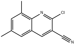 2-CHLORO-6,8-DIMETHYLQUINOLINE-3-CARBONITRILE Structure