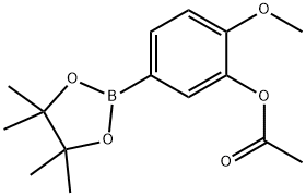 3-ACETOXY-4-METHOXYPHENYLBORONIC ACID, PINACOL ESTER Structure