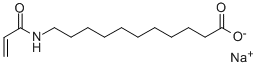 SODIUM-11-ACRYLAMIDO-UNDECANOATE Structure