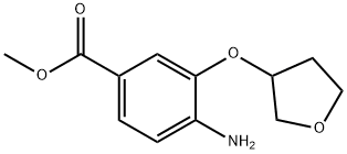 Methyl 4-amino-3-(oxolan-3-yloxy)benzoate 구조식 이미지