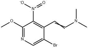 5-BroMo-4-[2-(diMethylaMino)ethenyl]-2-Methoxy-3-nitropyridine Structure