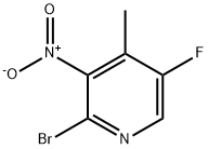 2-BROMO-5-FLUORO-3-NITRO-4-PICOLINE Structure