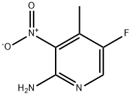 2-AMINO-5-FLUORO-3-니트로-4-피코라인 구조식 이미지