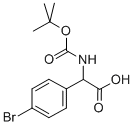 (4-BROMO-PHENYL)-TERT-BUTOXYCARBONYLAMINO-ACETIC ACID 구조식 이미지