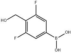 3,5-DIFLUORO-4-(HYDROXYMETHYL)PHENYLBORONIC ACID Structure