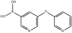 5-(Pyridin-3-yloxy)pyridine-3-boronic acid Structure