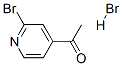 1-(2-브로모피리딘-4-일)에타논​​하이드로브로마이드 구조식 이미지