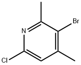 5-broMo-2-클로로-4,6-디메틸피리딘 구조식 이미지