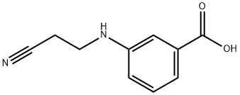 Benzoic acid, 3-[(2-cyanoethyl)amino]- (9CI) Structure