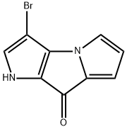 Pyrrolo[2,3-b]pyrrolizin-8(1H)-one,  3-bromo- Structure