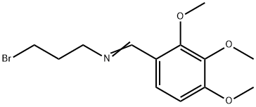 1-PROPANAMINE, 3-BROMO-N-[(2,3,4-TRIMETHOXYPHENYL)METHYLENE]- Structure