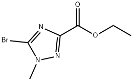 1H-1,2,4-Triazole-3-carboxylic acid, 5-bromo-1-methyl-, ethyl ester Structure