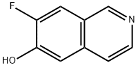 6-Isoquinolinol,  7-fluoro- Structure