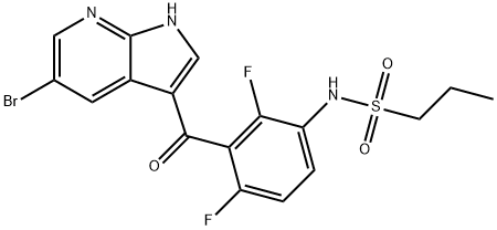918504-27-5 1-PropanesulfonaMide, N-[3-[(5-broMo-1H-pyrrolo[2,3-b]pyridin-3-yl)carbonyl]-2,4-difluorophenyl]-