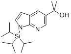 1H-Pyrrolo[2,3-b]pyridine-5-methanol, a,a-dimethyl-1-[tris(1-methylethyl)silyl]- Structure