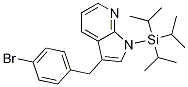 3-(4-broMobenzyl)-1-(triisopropylsilyl)-1H-pyrrolo[2,3-b]pyridine Structure