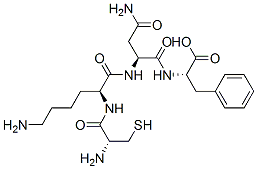 Cysteinyl-lysyl-asparaginyl-phenylalanine Structure