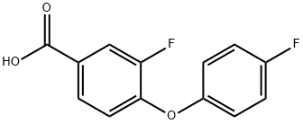 3-fluoro-4-(4-fluorophenoxy)benzoic acid 구조식 이미지