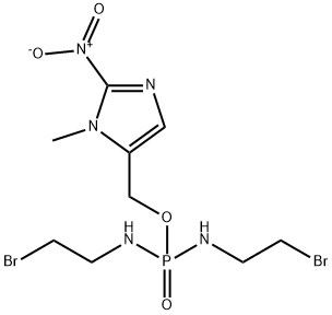 N,N'-Bis(2-bromoethyl)phosphorodiamidic acid (1-methyl-2-nitro-1H-imidazol-5-yl)methyl ester Structure