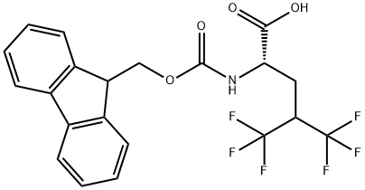 (S)-N-Fmoc-5,5,5,5,5,5-Hexafluoroleucine Structure