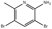 2-AMINO-3,5-DIBROMO-6-METHYLPYRIDINE 구조식 이미지