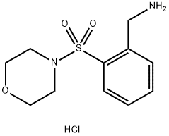2-(MORPHOLINOSULFONYL)BENZYLAMINE HYDROCHLORIDE Structure