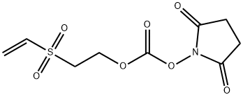 Carbonic Acid 2,5-Dioxo-1-pyrrolidinyl 2-(Ethenylsulfonyl)ethyl Ester Structure