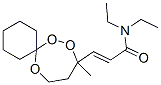 2-Propenamide,  N,N-diethyl-3-(9-methyl-7,8,12-trioxaspiro[5.6]dodec-9-yl)-,  (2E)- 구조식 이미지