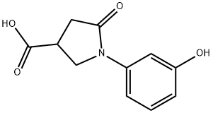 1-(3-HYDROXY-PHENYL)-5-OXO-PYRROLIDINE-3-CARBOXYLIC ACID Structure