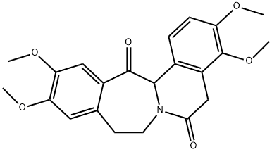 Isoquino[1,2-b][3]benzazepine-6,14-dione, 5,8,9,14a-tetrahydro-3,4,11,12-tetramethoxy- 구조식 이미지