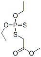 Phosphorodithioic acid S-methoxycarbonylmethyl O,O-diethyl ester Structure