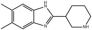 5,6-DIMETHYL-2-PIPERIDIN-3-YL-1H-BENZIMIDAZOLE 구조식 이미지