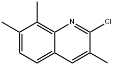 2-CHLORO-3,7,8-TRIMETHYLQUINOLINE Structure