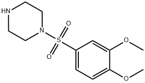 1-[(3,4-DIMETHOXYPHENYL)SULFONYL]PIPERAZINE Structure