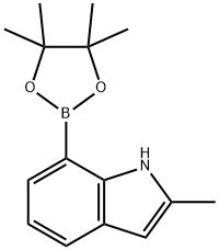 2-METHYL-7-(4,4,5,5-TETRAMETHYL-1,3,2-DIOXABOROLAN-2-YL)-1H-INDOLE Structure