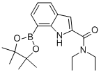 N,N-DIETHYL-7-(4,4,5,5-TETRAMETHYL-1,3,2-DIOXABOROLAN-2-YL)-1H-INDOLE-2-CARBOXAMIDE 구조식 이미지