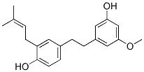 4-(2-(3-Hydroxy-5-methoxyphenyl)ethyl)-2-(3-methyl-2-butenyl)phenol Structure