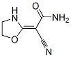 아세트아미드,2-시아노-2-(2-옥사졸리디닐리덴)- 구조식 이미지