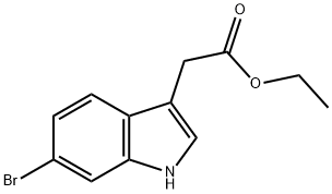 1H-Indole-3-acetic acid, 6-broMo-, ethyl ester Structure