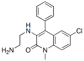 2(1H)-Quinolinone,  3-[(2-aminoethyl)amino]-6-chloro-1-methyl-4-phenyl- Structure