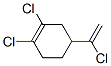 Cyclohexene, 1,2-dichloro-4-(1-chloroethenyl)- Structure