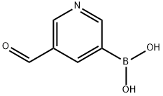 (5-FORMYLPYRIDIN-3-YL)BORONIC ACID Structure