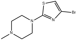 2-(4-메틸피페라진-1-YL)-4-브로모티아졸 구조식 이미지