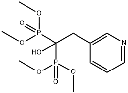 P,P'-[1-히드록시-2-(3-피리디닐)에틸리덴]비스-포스폰산P,P,P',P'-테트라메틸에스테르 구조식 이미지