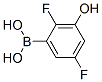 보론산,B-(2,5-디플루오로-3-히드록시페닐)- 구조식 이미지