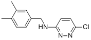 3-피리다진아민,6-클로로-N-[(3,4-디메틸페닐)메틸]- 구조식 이미지