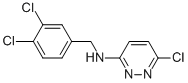 3-PYRIDAZINAMINE, 6-CHLORO-N-[(3,4-DICHLOROPHENYL)METHYL]- Structure