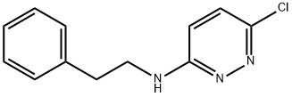 3-PYRIDAZINAMINE, 6-CHLORO-N-(2-PHENYLETHYL)- Structure