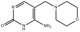 6-AMINO-5-(4-MORPHOLINYLMETHYL)-2(1H)-PYRIMIDINONE 구조식 이미지